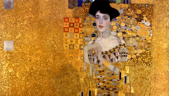 (امرأة من ذهب) لوحة للرسام غوستاف كليمت