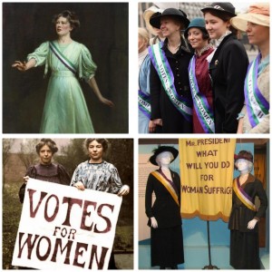 استخدام الألوان سنة 1900 للمطالبة بحقوق المرأة