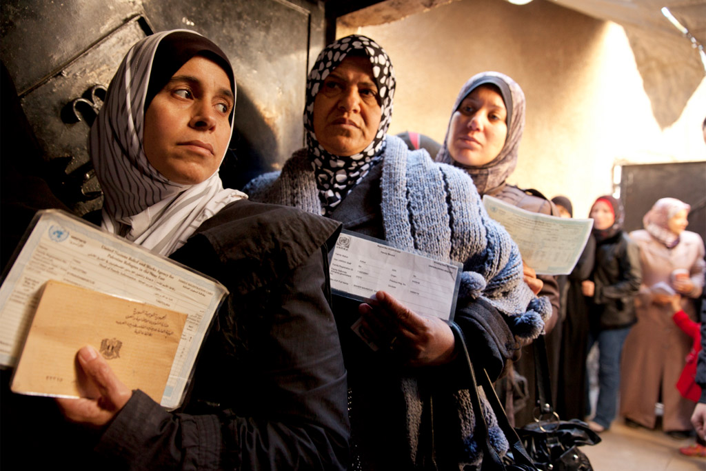 نساء في أحد المراكز الصحية في سوريا /أرشيف
