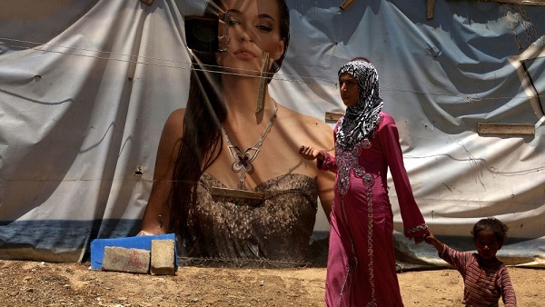 لاجئة سورية في أحد مخيمات اللجوء/ أرشيف