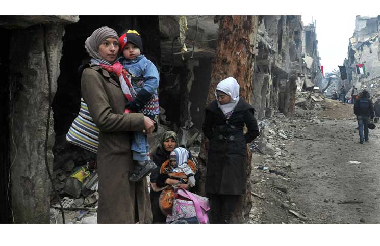 لاجئو فلسطين في سوريا يتحدون «نقطة تفتيش الموت»