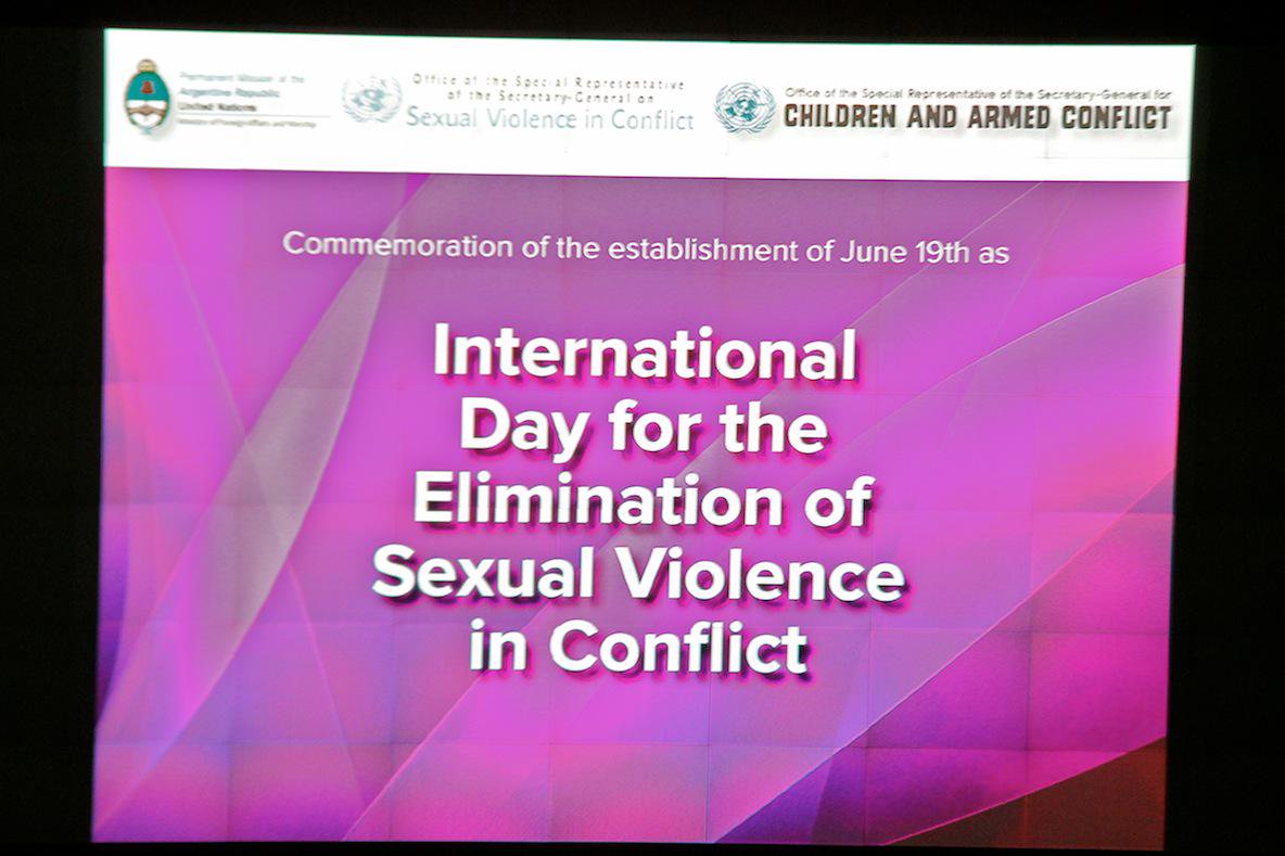 اليوم الدولي للقضاء على العنف الجنسي في حالات النزاع