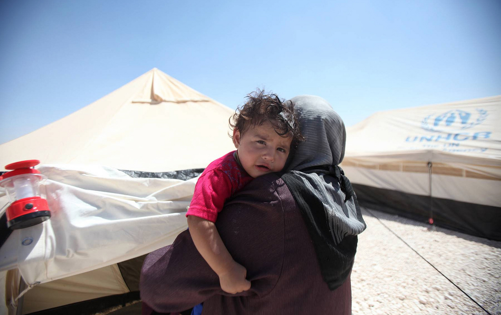 لاجئة سورية في مخيم الزعتري