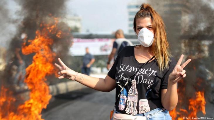 مشاركة نسائية قوية في حراك لبنان الشعبي 2019
