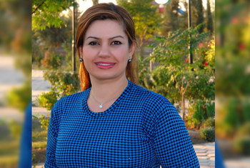 جميلة مهدي، مسؤولة حقوق الإنسان في بعثة الأمم المتحدة لمساعدة العراق (يونامي) في أربيل بكردستان العراق