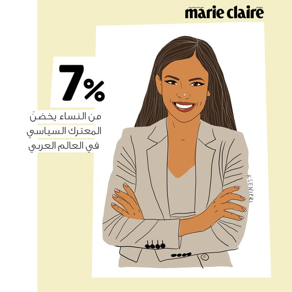 7% من النساء في العالم العربي أصبحنَ ضمن المعادلة السياسيّة/ marieclairearabia